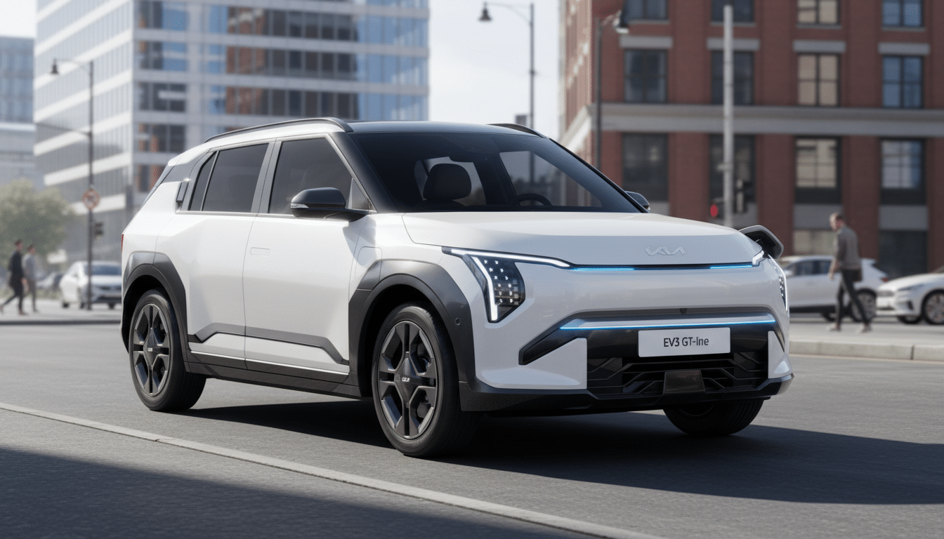 Angebot Kia EV3 Elektro-SUV leasen – 58 kWh, 150 kW, Top-Effizienz ab 298,48 € mtl.