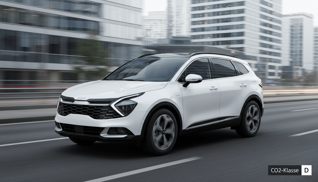 Angebot Kia Sportage Hybrid 1.6 T-GDI mit attraktivem Leasing und effizientem Verbrauch